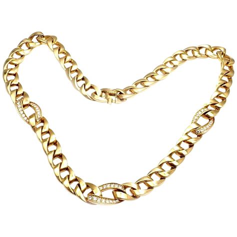 cartier gold necklace chain|cartier necklace real.